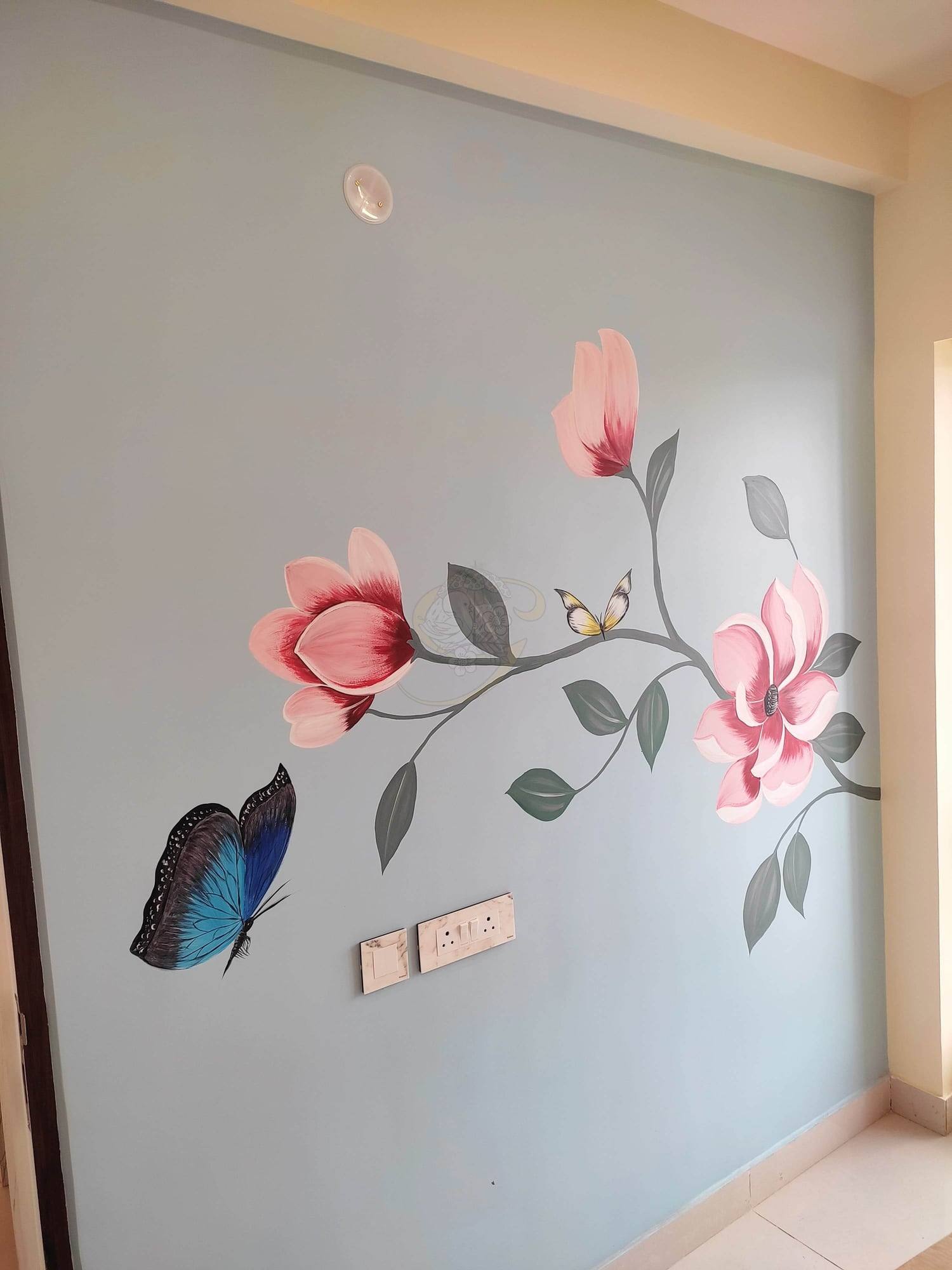 Finished false ceiling and interior lighting
