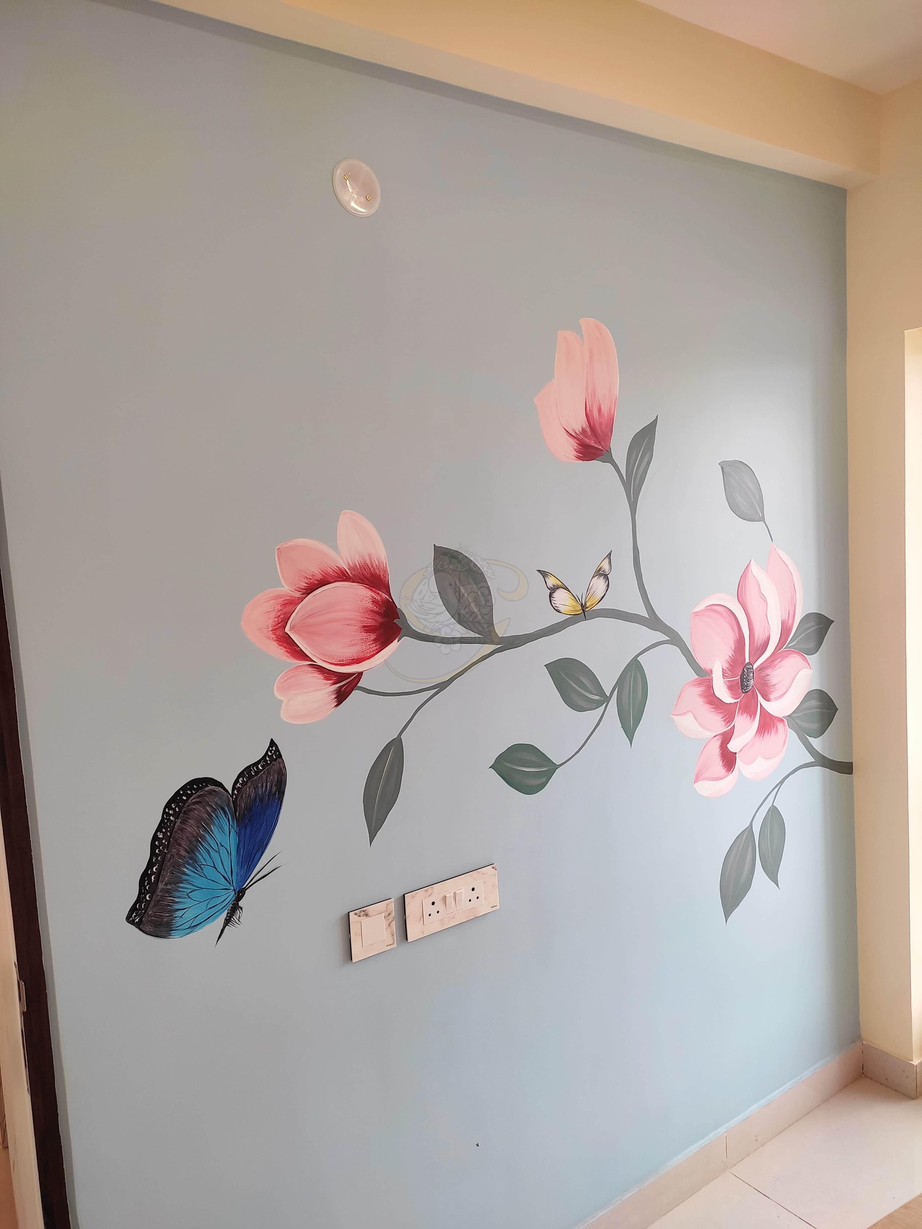 Finished false ceiling and interior lighting